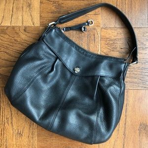Cole Haan black leather shoulder bag